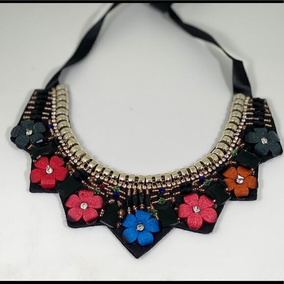 Frida Flowering Crown Statement Necklace - Picture 2 of 6
